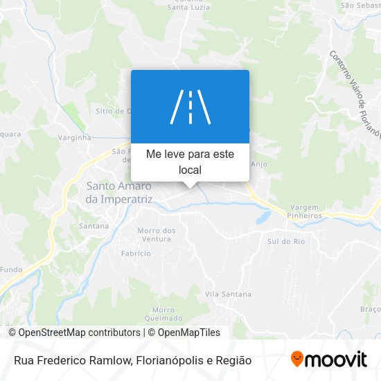 Rua Frederico Ramlow mapa