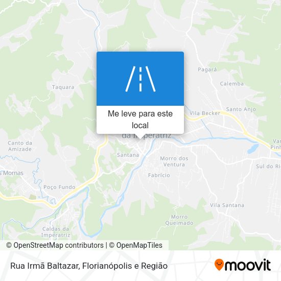 Rua Irmã Baltazar mapa