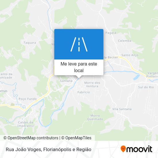 Rua João Voges mapa