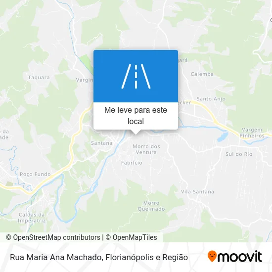Rua Maria Ana Machado mapa
