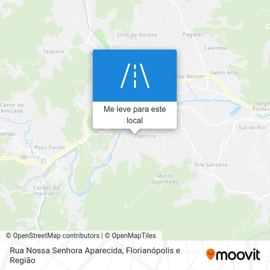 Rua Nossa Senhora Aparecida mapa