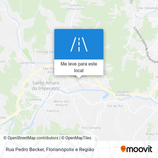 Rua Pedro Becker mapa