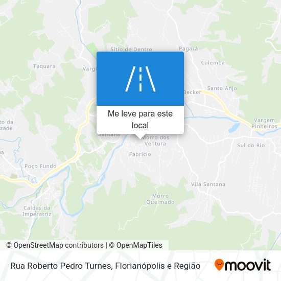 Rua Roberto Pedro Turnes mapa