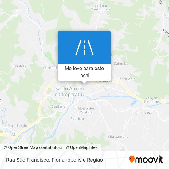 Rua São Francisco mapa