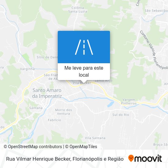 Rua Vilmar Henrique Becker mapa
