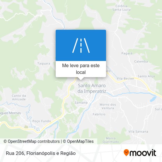 Rua 206 mapa
