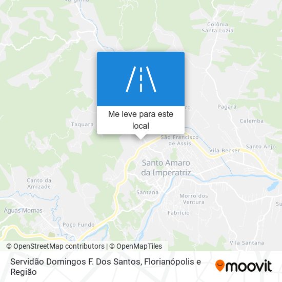 Servidão Domingos F. Dos Santos mapa