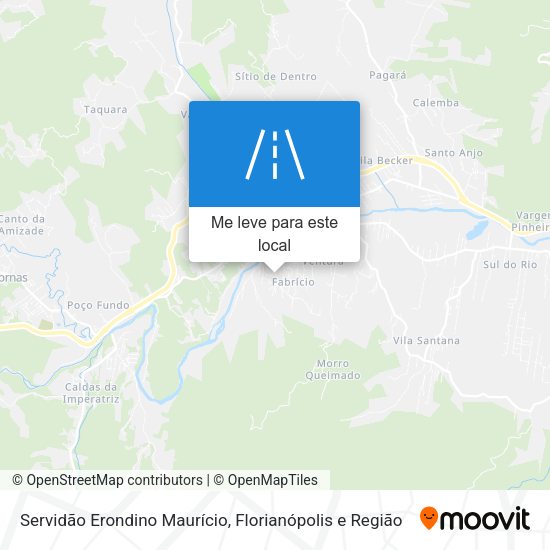 Servidão Erondino Maurício mapa