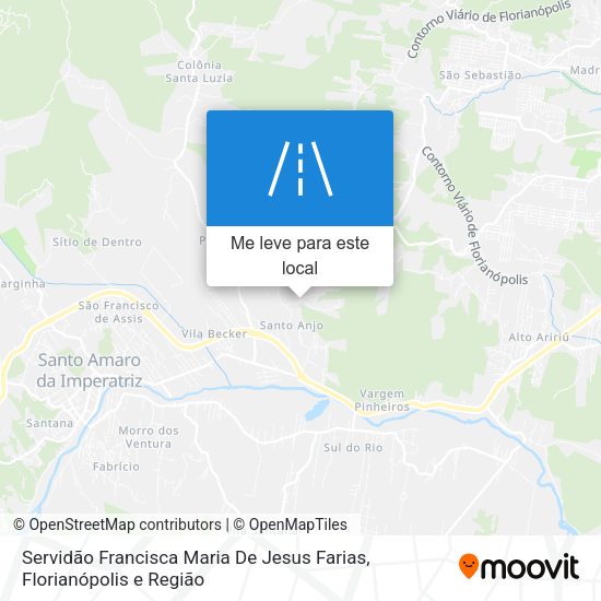 Servidão Francisca Maria De Jesus Farias mapa