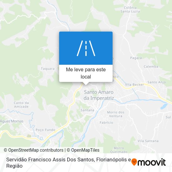 Servidão Francisco Assis Dos Santos mapa