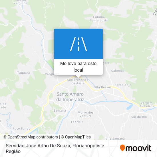 Servidão José Adão De Souza mapa