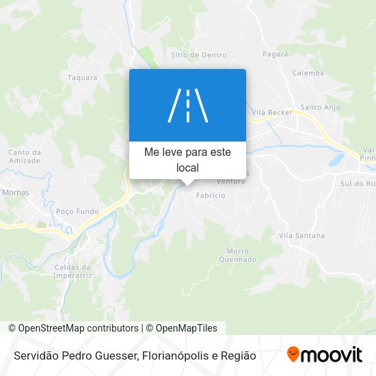Servidão Pedro Guesser mapa