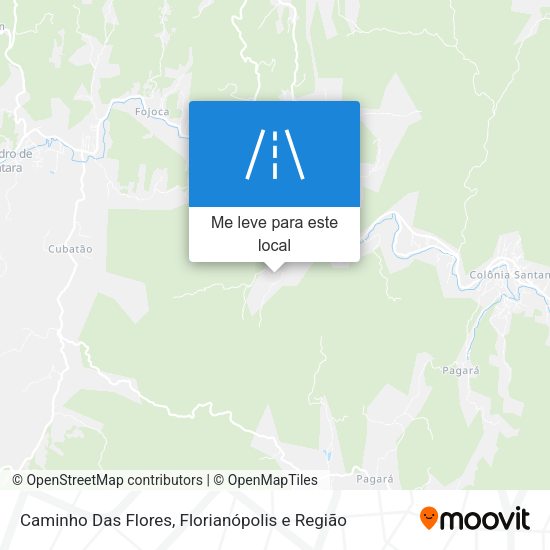 Caminho Das Flores mapa