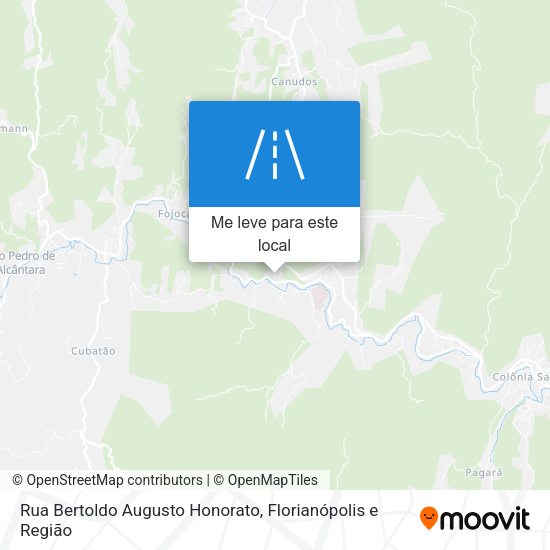 Rua Bertoldo Augusto Honorato mapa