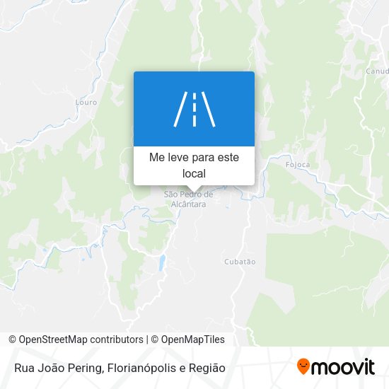 Rua João Pering mapa