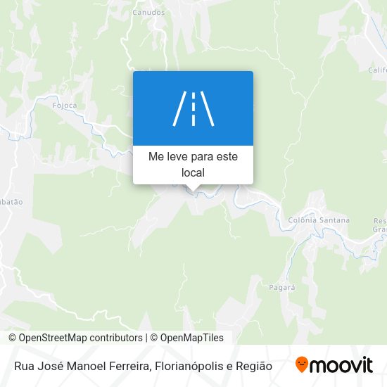 Rua José Manoel Ferreira mapa