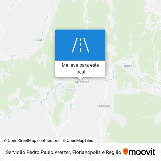 Servidão Pedro Paulo Kretzer mapa
