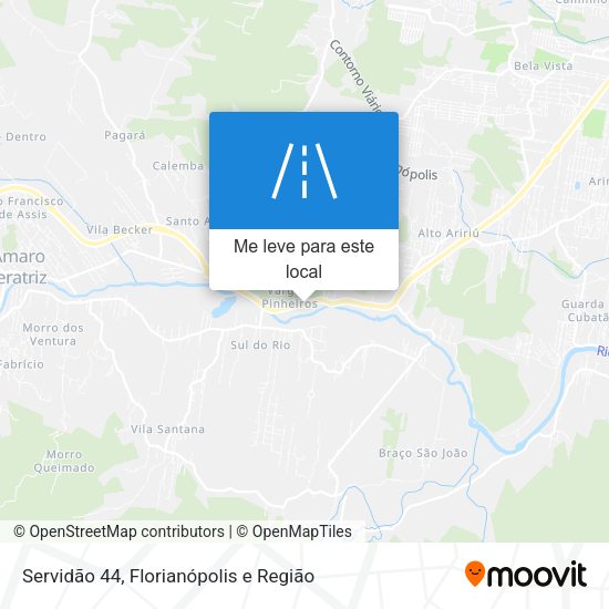 Servidão 44 mapa