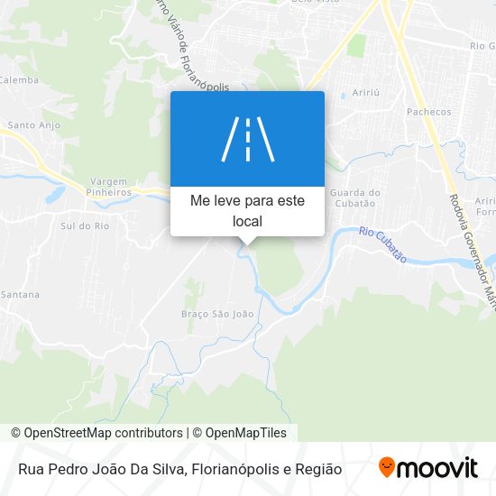 Rua Pedro João Da Silva mapa