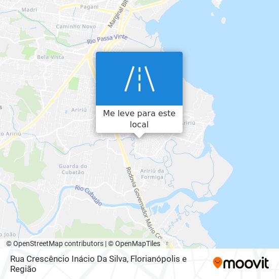 Rua Crescêncio Inácio Da Silva mapa