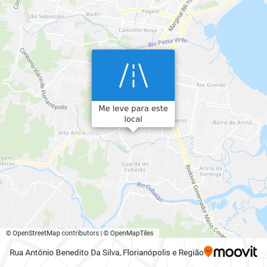 Rua Antônio Benedito Da Silva mapa