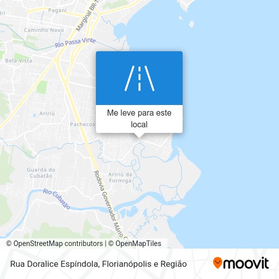 Rua Doralice Espíndola mapa