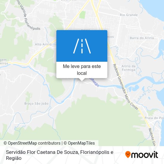 Servidão Flor Caetana De Souza mapa