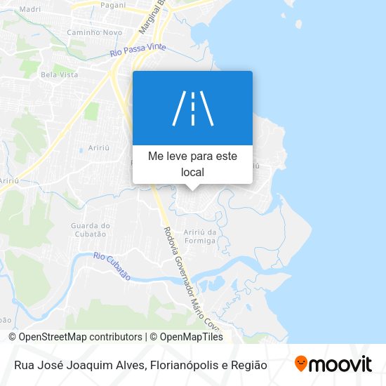 Rua José Joaquim Alves mapa