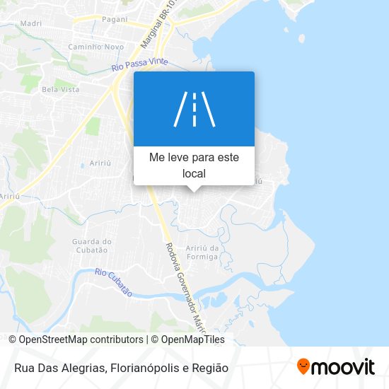 Rua Das Alegrias mapa