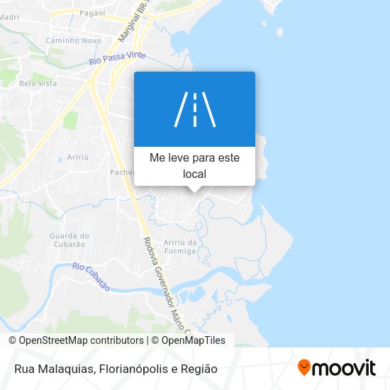 Rua Malaquias mapa