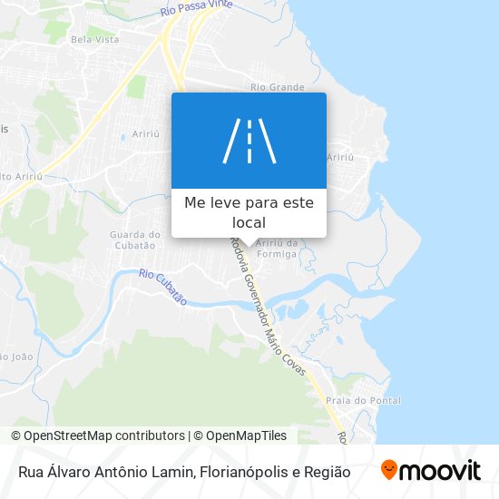 Rua Álvaro Antônio Lamin mapa