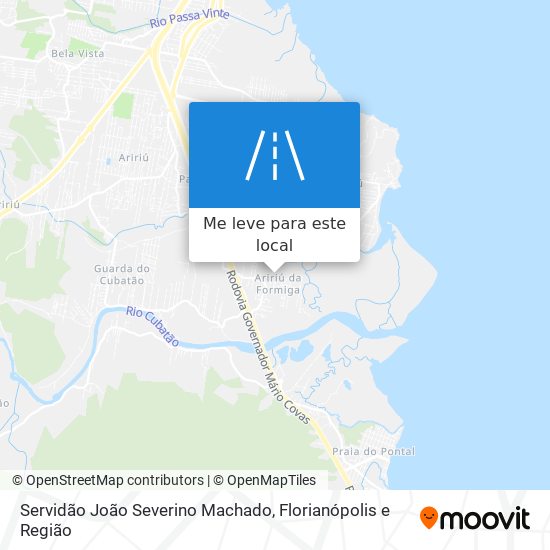 Servidão João Severino Machado mapa