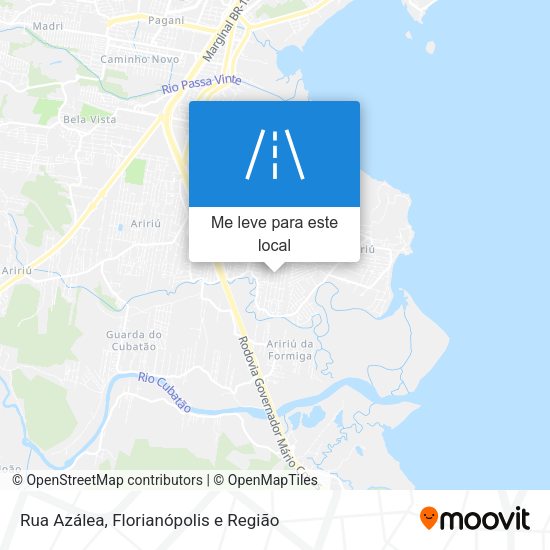 Rua Azálea mapa