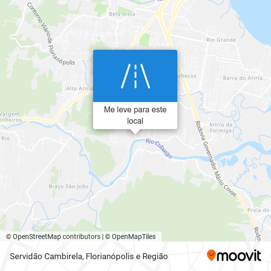 Servidão Cambirela mapa