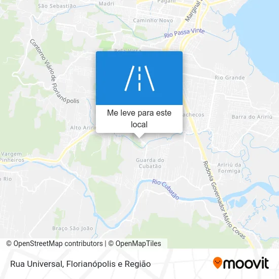 Rua Universal mapa