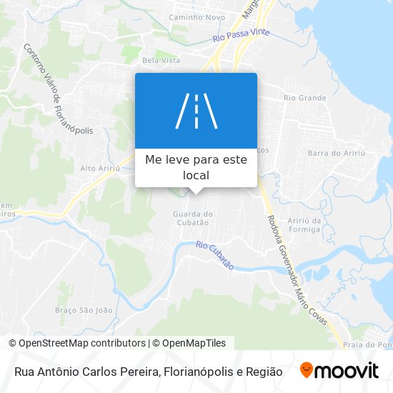 Rua Antônio Carlos Pereira mapa