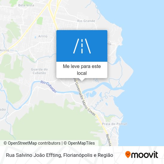 Rua Salvino João Effting mapa