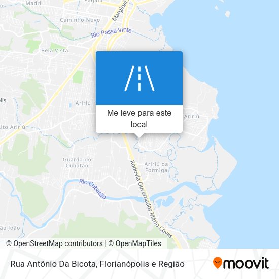 Rua Antônio Da Bicota mapa