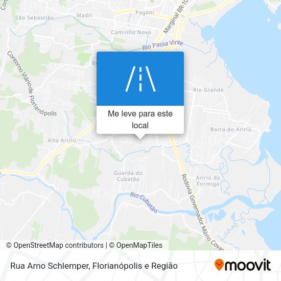 Rua Arno Schlemper mapa