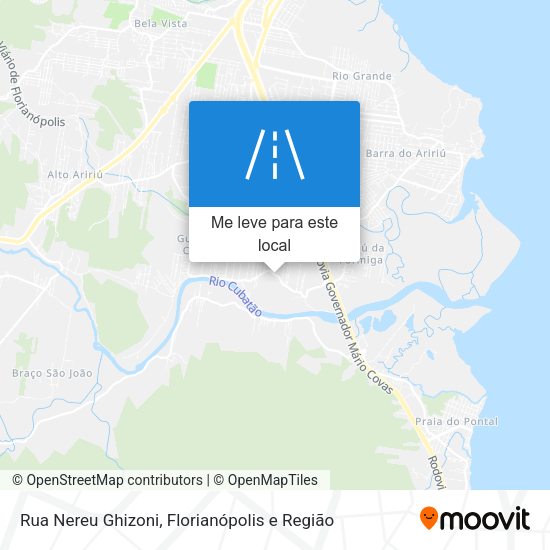 Rua Nereu Ghizoni mapa