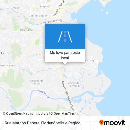 Rua Marcos Danete mapa