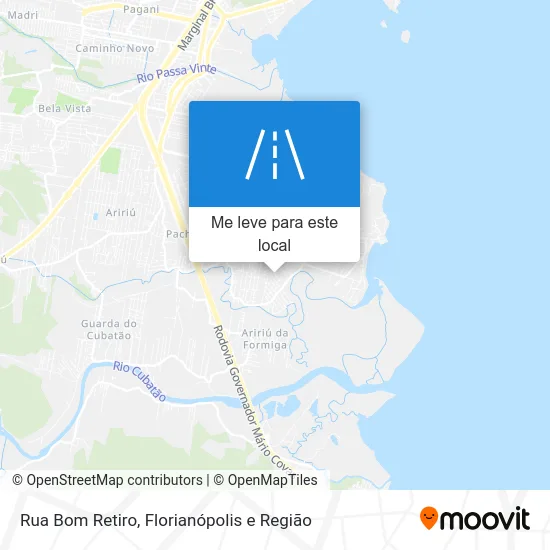 Rua Bom Retiro mapa