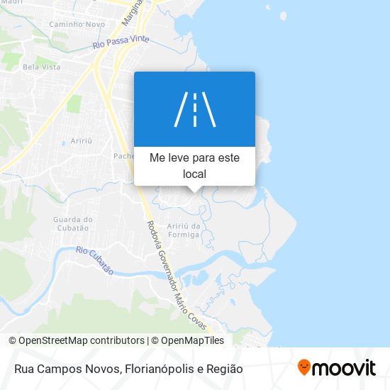 Rua Campos Novos mapa