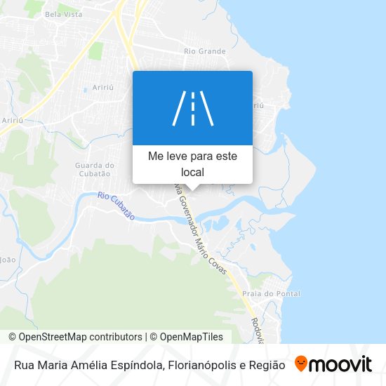 Rua Maria Amélia Espíndola mapa