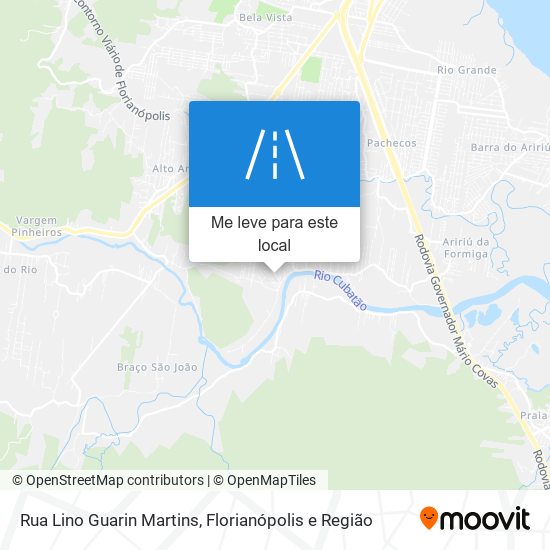 Rua Lino Guarin Martins mapa