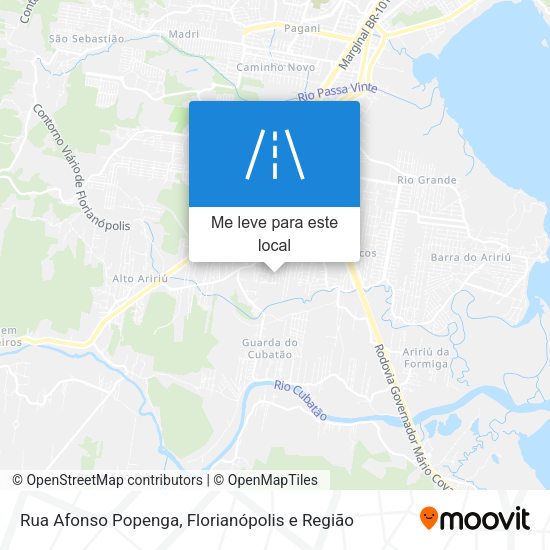 Rua Afonso Popenga mapa