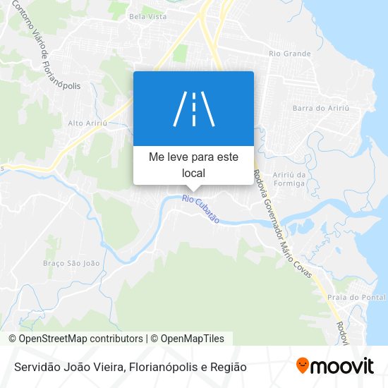 Servidão João Vieira mapa