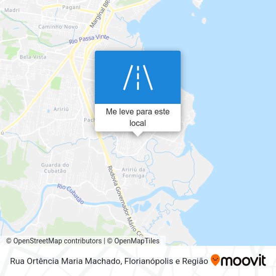 Rua Ortência Maria Machado mapa