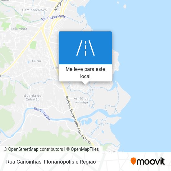 Rua Canoinhas mapa