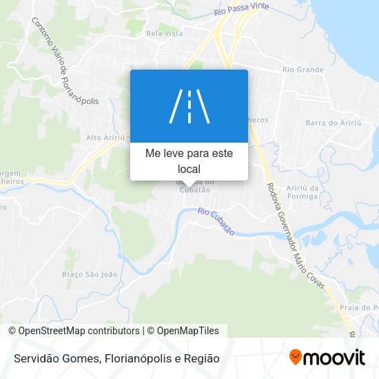 Servidão Gomes mapa